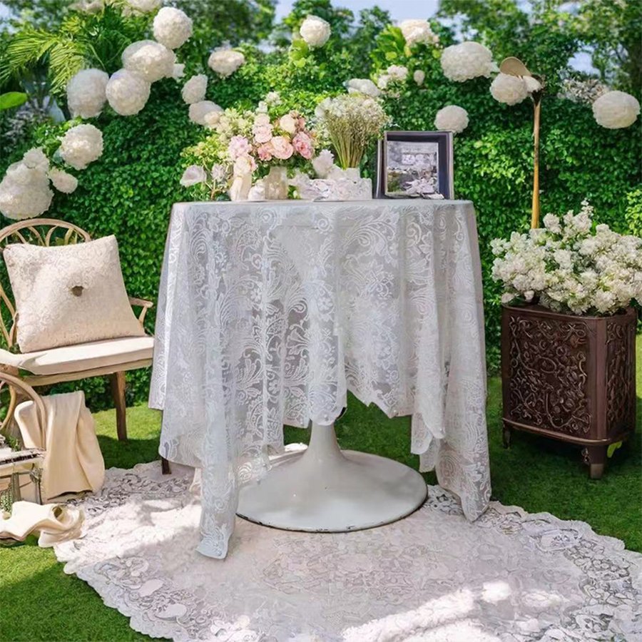 Beaded Lace Tablecloths – Elegant Decorative Table Covers