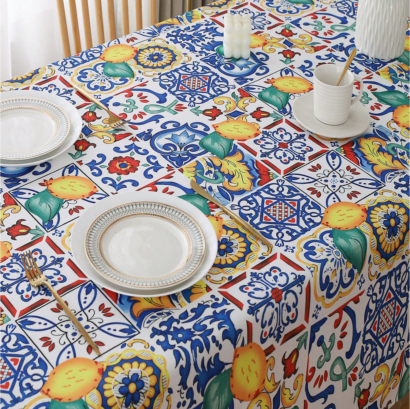 Bohemian Style Patterned Tablecloths for Dining