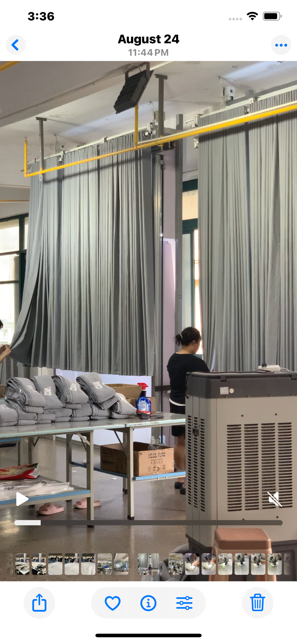 Curtain manufacturing